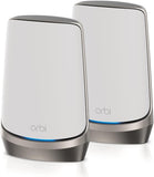 NETGEAR Orbi Quad-band WiFi 6E Mesh-systeem (RBKE962) - Router met 1 satellietextender | Dekking tot 400 m2, 200 apparaten | AX11000 (tot 10,8 Gbps)