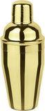 Cocktail Set Cobbler 41480-G8, 8 stuks, roestvrij staal goud glanzend, bestaande uit: ijsveer, cocktailmes, ijsblokjes, lepel, shaker, 3 schenktuiten