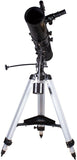 Skywatcher Explorer-130M gemotoriseerde newton telescoop (130 mm (5,1 inch), f/900) met parabolische spiegel, zilver