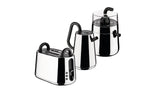 Alessi Toru NE01 B Design waterkoker van roestvrij staal 18/10 en thermoplastisch hars, Europees stopcontact, 2400 W, 170 cl, zwart