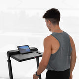 FITFIU Fitness MC-240 Loopband, opvouwbaar, met houder voor pc, snelheid instelbaar tot 16 km/u, app-connectiviteit, handmatige helling, maximaal vermogen 1875 W, max. gewicht 120 kg