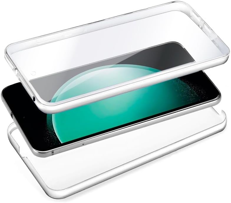Cool 3D-siliconen hoesje voor Samsung S711 Galaxy S23 FE (transparant voor + achter)
