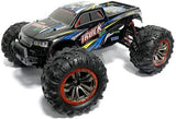 s-idee® 18173 9125 RC Auto 1:10 4WD Buggy waterdichte monstertruck met 2,4 GHz ca. 50 km snel, twee motoren, wendbaar, volledig proportioneel 4WD op afstand bestuurbare buggy racingauto