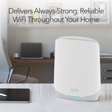 NETGEAR Orbi Tri-Band Mesh WiFi 6-systeem (RBK762S) voor het hele huis - router met 1 satellietverlenger - Dekking tot 5000 m², 75 apparaten - Gratis pantserbeveiliging - AX5400 802.11ax (tot 5,4