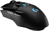 Logitech G903 LIGHTSPEED draadloze gamingmuis, HERO 25K-sensor, meer dan 140 uur met oplaadbare batterij en LIGHTSYNC RGB, compatibel met PowerPlay, pc/Mac - zwart