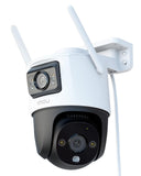 Imou 3K(3MP+3MP) WiFi Buitenbewakingscamera met Dubbele Lens, 360° IP Buiten-camera, Mens/V voertuig Detectie, Automatische Volging, Kleurna nocturned 30M, Waterdicht, Dubbelzijdig Audio