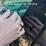 Tesla Smart Ring Key Keramische Koolstofvezel Auto Smart Finger Key Ring voor Tesla Model 3/Y/S/X Het Hele Jaar Door Tesla Key Ring Accessoires Waterdicht en Niet Opgeladen (17,3