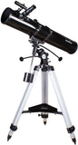 Skywatcher Explorer-130M gemotoriseerde newton telescoop (130 mm (5,1 inch), f/900) met parabolische spiegel, zilver