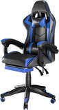 Avalo Gaming Stoel - Gamestoel - Ergonomische Bureaustoel Verstelbaar - Game Stoel - Gaming Chair - Zwart/Blauw