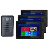 7 inch 3 Display Draadloze WIFI RFID Wachtwoord Video Deurbel Deurbel Intercom Systeem met Wired IR-CUT 1080P Wired Camera