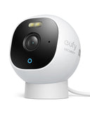 eufy Security Outdoor Cam E210, alles-in-één stand-alone bewakingscamera voor buiten, met 1080p resolutie, schijnwerpers, nachtzicht in kleur, gratis gebruik, IP67 waterbescherming