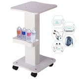 ybaymy Salonwagen, cosmeticawagen, beautysalon, trolley, draagbaar, Abs, werkwagen, schoonheidskar met opbergvak en remwiel, spa, salon, kapper, rolling wagen voor schoonheidsinstrument, medische