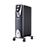 EDM Radiator Black Edition zonder olie 8 elementen 500/1.000/1.500 W