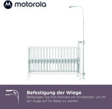 Motorola Nursery Babyfoon - VM65X Connect - Wit - Video Babyfoon - met Motorola Nursery App - 5-inch Monitor - Nachtvisie - Flexibele Wieghouder