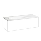 Laufen Il Bagno Alessi opzetwastafel, 1 kraangat, zonder overloop, met afvoerkraan, 120x50cm, H8179797571111, Kleur: wit mat