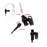 BWBVHRHZY 10 stuks Fit For Retevis 3,5 mm audiostekker met akoestische buis, oortelefoon, alleen luisteren/ontvanger, headset, geschikt for Motorola walkie-talkies/luidsprekermicrofoon