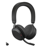 Jabra Evolve2 75 draadloze PC headset met 8-microfoontechnologie - dual-foam stereo headphone met instelbare ruisonderdrukking, USB-C Bluetooth-adapter en UC-compatibiliteit - zwart