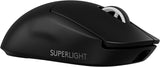 Logitech G PRO X SUPERLIGHT 2 LIGHTSPEED draadloze gaming muis, lichtgewicht, German Packagin, Zwart