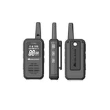 Midland 777 Pro, C1365, 2 x hoogwaardige PMR446 + LPD radioapparatuur voor professioneel en privégebruik met krachtige luidspreker en digitaal display, tot 14 uur gebruiksduur, zwart