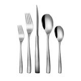 Sola Lotus Bestekset 8 Persoons - 70 Delig RVS Bestek Set - Zilverwit Edelstaal 18/10 - Vaatwasserbestendig - Zilver