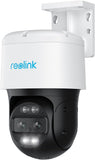 Reolink 4K Dual-Lens PTZ PoE camera 6X hybride zoom, 355° pan 90° tilt, nachtzicht in kleur, detectie van personen/voertuigen/huisdieren, automatische tracering, twee-wegs audio, Reolink TrackMix PoE