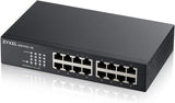 Zyxel 16-poorts Gigabit ethernet Unmanaged Switch - Zonder ventilator [GS1100-16v3]