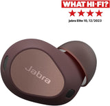 Jabra Elite 10 draadloze in-ear Bluetooth oordopjes met Jabra Advanced Active Noise Cancellation, 6 ingebouwde microfoons en Dolby Atmos - cacao