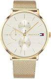 Tommy Hilfiger Dames multiwijzerplaat kwarts horloge met paqué of armband 1781943