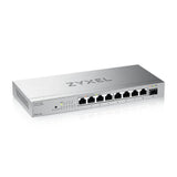 Zyxel 8-Port 2.5G Multi-Gig Unmanaged Switch z 1 x 10G SFP+ | do monta?u na biurku lub ?cianie [XMG-108]