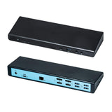 USB 3.0 / USB-C/Thunderbolt 3 Dual Display Docking Station + Power Adapter 100W