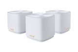 ASUS ZenWiFi AX Mini (XD4) Whole Home Mesh System (3 Pack), WiFi 6, 802.11ax, Dekking tot 4800 sq ft & 25+ devices, AiMesh, levenslange netwerkbeveiliging en ouderlijk toezicht