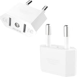 VIEVRE Adapter USA Duitsland stekker, 2 stuks US naar EU adapter, US adapter EU, USA adapter stopcontact, EU naar US adapter, EU-stekkeradapter, CE-gecertificeerd, VS-adapter voor apparaten met