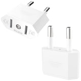 VIEVRE Adapter USA Duitsland stekker, 2 stuks US naar EU adapter, US adapter EU, USA adapter stopcontact, EU naar US adapter, EU-stekkeradapter, CE-gecertificeerd, VS-adapter voor apparaten met