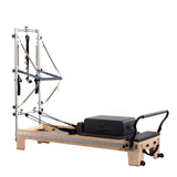 Wunder Pilates C1 Reformer met toren in Esdoornhout, Zwart