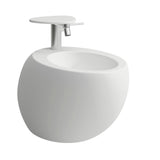 Laufen Alessi één wandbidet, 1 kraangat, 390x585mm, verborgen overloop, H8309717573041, Kleur: Wit mat