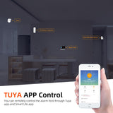 XNY Alarmsysteemset voor thuis, draadloos, 4 G, wifi, app-bediening, 21-delige set (bewegingsmelder, deur- en raamsensor, sirene, afstandsbediening) compatibel met Alexa