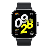 XIAOMI Redmi Watch 4 AMOLED-display, 1,97 inch, 20 dagen batterijduur, 150 + sportmodi, geïntegreerde GPS, draaikroon, zwart, Zwart, Eén maat