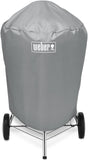 Weber Premium Beschermhoes | 57 cm Hoes Voor De Barbecue | Sterk, Ademend, UV & Waterafstotend | Ronde Hoes | Draagbaar & Licht - Grijs (7176)