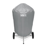 Weber Premium Beschermhoes | 57 cm Hoes Voor De Barbecue | Sterk, Ademend, UV & Waterafstotend | Ronde Hoes | Draagbaar & Licht - Grijs (7176)