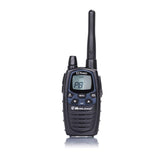 Midland G7 Pro C1090.14, Radio Zender Ontvanger Walkie Talkie Dual Band 8 Kanalen PMR446 en 69 Kanalen LPD, 4 Oplaadbare Batterijen Ni-MH AA 1,2V/1800 mAh, Oplader en Riemclip