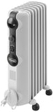 De'Longhi Radia S TRRS0715, Oliegevulde Radiator, voor Ruimtes tot 45m³, met 3 Verwarmingsniveaus, 1500W, Wit