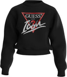 Guess Sweatshirt met logo voor dames, zwart, W4YQ25 KB681 JBLK