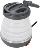 Adler AD1279 Elektrische waterkoker, opvouwbaar, 0,6 liter, 750 W, BPA-vrij, siliconen, wit en donkergrijs