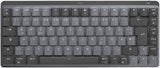 Logitech MX Mechanisch, Draadloos, Verlicht Mini-Toetsenbord, Lineaire Schakelaars, Duitse QWERTZ indeling - Grijs