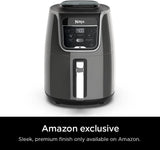 Ninja AF150AMZ Air Fryer XL, 5,5 Qt. Capaciteit die aan de lucht kan frituren, aan de lucht braden, bakken, opwarmen en uitdrogen, met vaatwasmachinebestendig, anti-aanbakmand en knapperplaat en een