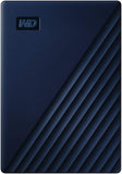 WD My Passport for Mac 2 TB draagbare harde schijf (draagbare opslag, slank ontwerp, geschikt voor Time Machine, WD Discovery-software, wachtwoordbeveiliging) Midnight Blue