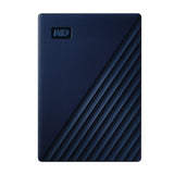 WD My Passport for Mac 2 TB draagbare harde schijf (draagbare opslag, slank ontwerp, geschikt voor Time Machine, WD Discovery-software, wachtwoordbeveiliging) Midnight Blue