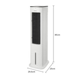 Midea Luchtkoeler met waterkoeling, mobiele airconditioning, ventilator met 5 liter waterkoeling, luchtbevochtiger en ionisatie, airconditioning zonder afvoerslang, 355 m³/u, ventilator met afstandsbediening, 55 W, wit