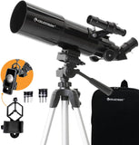 Celestron 22030 Travel Scope draagbare refractortelescoop met 80 mm lens, volledig gecoate glazen optiek, bonus astronomiesoftwarepakket en digiscoping-smartphone-adapter