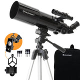 Celestron 22030 Travel Scope draagbare refractortelescoop met 80 mm lens, volledig gecoate glazen optiek, bonus astronomiesoftwarepakket en digiscoping-smartphone-adapter